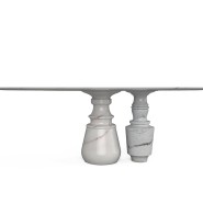 Table à manger 145 - Pietra - High-end dining table with unique Pietra design - Pacific Compagnie.