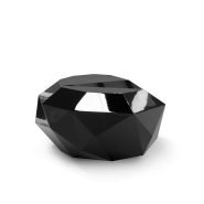 Table basse 145 - Diamond - Table basse en noir et peuplier avec surface en bois - Pacific Compagnie.