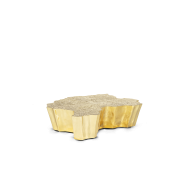 Table basse 145 - Eden small - Table basse en cuivre patiné de style moderne - Pacific Compagnie.