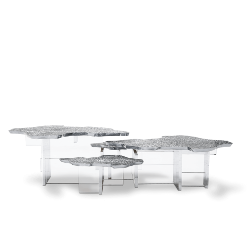 Table basse 145 - Monet - Table basse en naturel et bois de Boca Do Lobo - Pacific Compagnie.