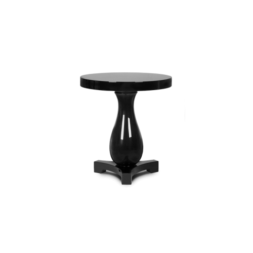 Table d'appoint 145 - Hudson - Mahogany side table with 40 CM diameter, 45 CM height - Pacific Compagnie.