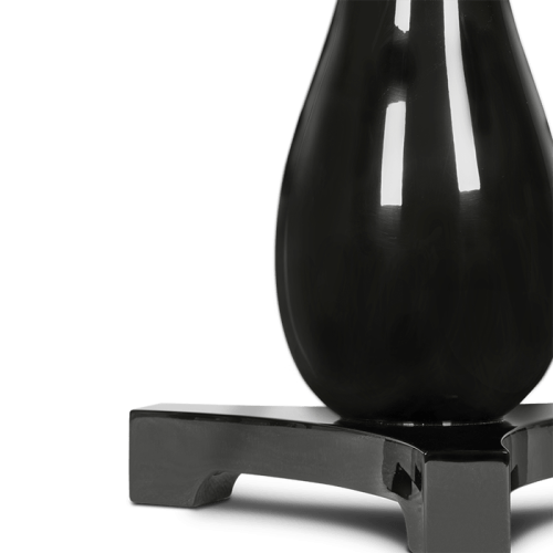 Table d'appoint 145 - Hudson - Handcrafted mahogany side table, 40 CM diameter, 45 CM height - Pacific Compagnie.