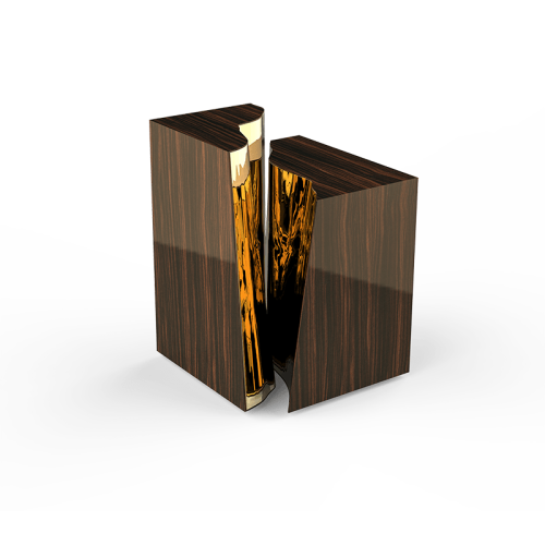 Table d'appoint 145 - Lapiaz - Table d'appoint en acier inoxydable poli - Pacific Compagnie.