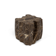 Table d'appoint 145 - Monochrome - Side table with faux marble finish - Pacific Compagnie.