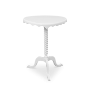 Table d'appoint 145 - Ottoman - Wooden side table with high gloss varnish and silver leaf - Pacific Compagnie.