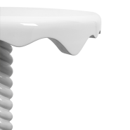 Table d'appoint 145 - Ottoman - Elegant side table with silver leaf and glossy wood - Pacific Compagnie.