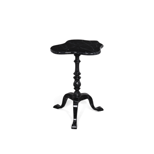 Table d'appoint 145 - Zaragoça - Exquisite side table with faux-marble and translucid details, designed by Boca Do Lobo - Pacifi