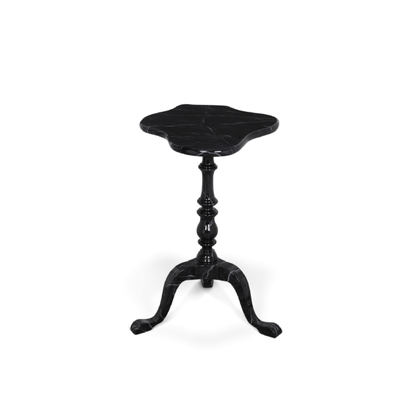 Table d'appoint 145 - Zaragoça - Side table with translucid and faux-marble details - Pacific Compagnie.