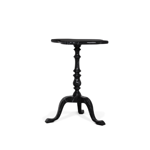 Table d'appoint 145 - Zaragoça - Luxurious wood and silver leaf side table - Pacific Compagnie.