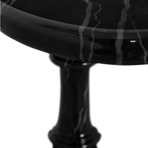 Table d'appoint 145 - Zaragoça - Handpainted faux marble side table with high gloss varnish - Pacific Compagnie.