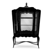 Vitrine 145 - Case palace - Vitrine en bois et laiton de style palace - Pacific Compagnie.