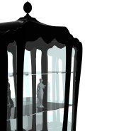 Vitrine 145 - Case palace - Meuble de rangement en bois avec poignées en laiton - Pacific Compagnie.