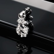 Vitrine 145 - Palace - Exquisite natural wood and brass display cabinet for luxury homes - Pacific Compagnie.