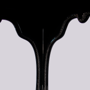 Vitrine 145 - Palatino - Vitrine design en bois, avec des details en laiton, réference Palatino - Pacific Compagnie.