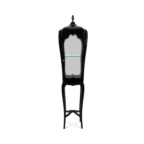 Vitrine 145 - Palatino - Wooden and brass display case for showcasing valuables - Pacific Compagnie.