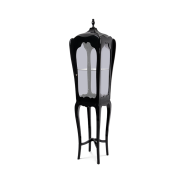 Vitrine 145 - Palatino - Elegant display cabinet in natural wood and brass - Pacific Compagnie.