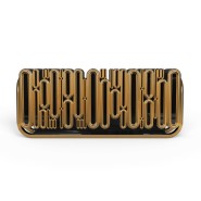 Buffet 145 - Oblong - Elegant oblong sideboard in gold and copper finish - Pacific Compagnie.