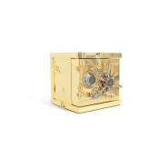 Coffre à bijoux 145 - Millionaire - High-end jewelry box with polished brass hardware and sleek wood finish - Pacific Compagnie.