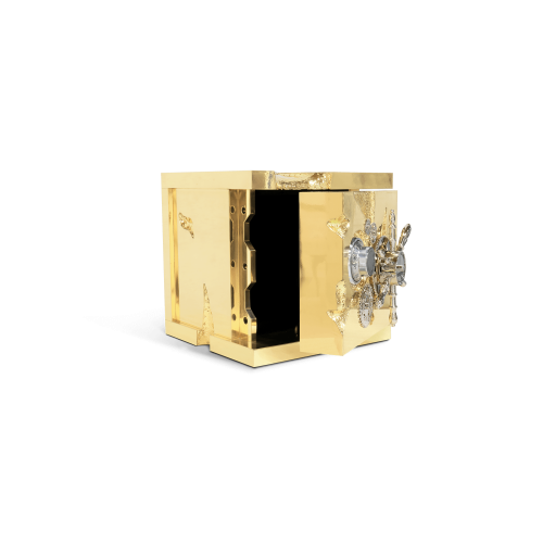 Coffre à bijoux 145 - Millionaire - Secure silver jewelry safe with combination lock and premium wood construction - Pacific Com