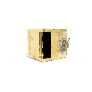 Coffre à bijoux 145 - Millionaire - Secure silver jewelry safe with combination lock and premium wood construction - Pacific Com