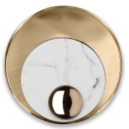 Lampe murale 145 - Metamorphosis - Marble and gold plated brass wall lamp for luxurious decor - Pacific Compagnie.