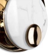 Lampe murale 145 - Metamorphosis - Unique gold and marble stone wall lamp with modern design - Pacific Compagnie.