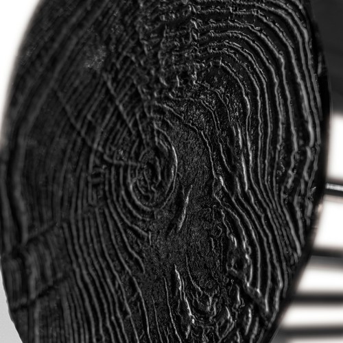 Lampe suspension 145 - Newton - Large gold and black lacquered metal suspension lamp - Pacific Compagnie.