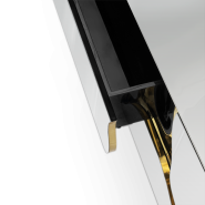 Meuble TV 145 - Lapiaz - Luxurious TV stand with glass and wooden details - Pacific Compagnie.