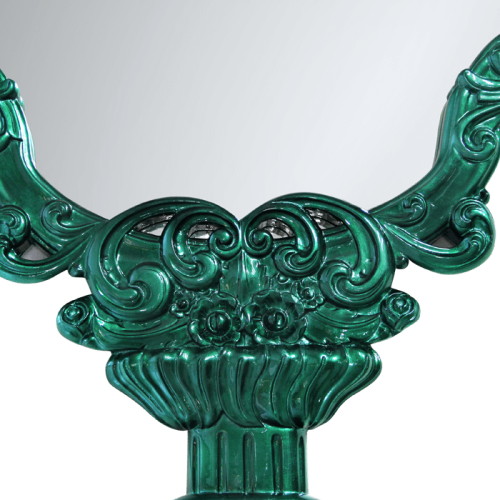 Miroir 145 - Marie Therese - Miroir décoratif avec feuille d'argent et effet translucide - Pacific Compagnie.