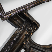 Miroir 145 - Root - Luxury overlapped mirror in pepita finish - Pacific Compagnie.