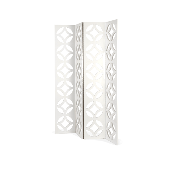 Paravent 145 - Jay - Paravent en bois massif noir avec design élégant - Pacific Compagnie.