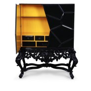 Cabinet 145 - Victoria - Luxury wooden cabinet with brass accents - Pacific Compagnie.