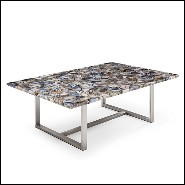 Table basse 162 - Agate Stone - Modern living room coffee table featuring agate stone - Pacific Compagnie.