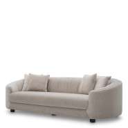 Canapé 24 - Jameson - Modern black leg sofa in beech wood, ideal for indoor spaces - Pacific Compagnie.