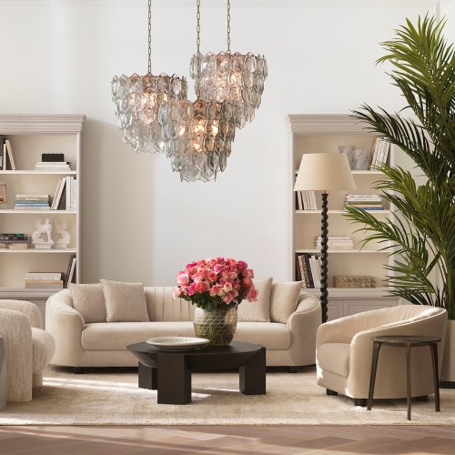 Canapé 24 - Jameson - Sleek Eichholtz design sofa with black legs and beech wood frame - Pacific Compagnie.