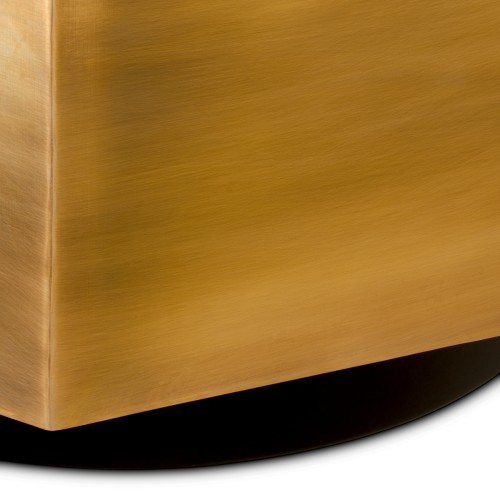 Pot 24 - Montura - Planter in aged brass finish with stainless steel construction - Pacific Compagnie.