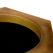 Pot 24 - Montura - Decorative aged brass planter for indoor plants - Pacific Compagnie.