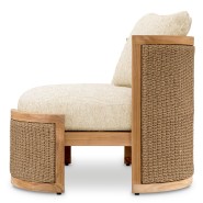 Chaise d'extérieur 24 - Marenzo - Eichholtz outdoor furniture with teak wood - Pacific Compagnie.