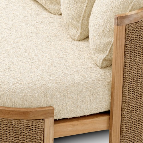 Chaise d'extérieur 24 - Marenzo - Outdoor chair with woven rattan details - Pacific Compagnie.