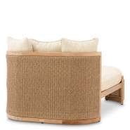 Méridienne 24 - Marenzo - Outdoor daybed made of natural teak wood and rattan - Pacific Compagnie.