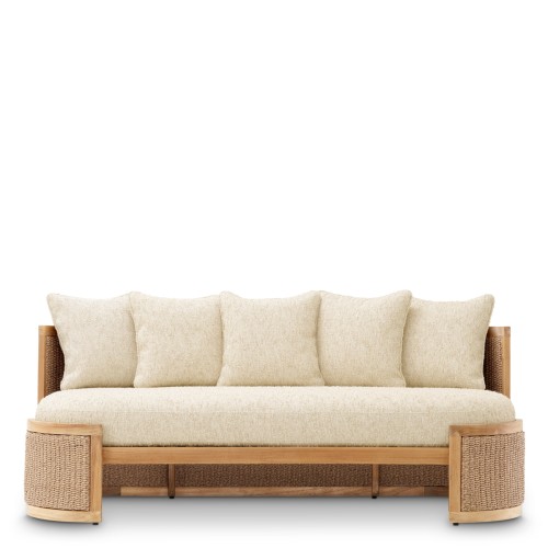 Canapé d'extérieur 24 - Marenzo - Natural teak wood outdoor sofa - Pacific Compagnie.