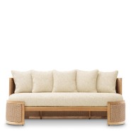 Canapé d'extérieur 24 - Marenzo - Natural teak wood outdoor sofa - Pacific Compagnie.