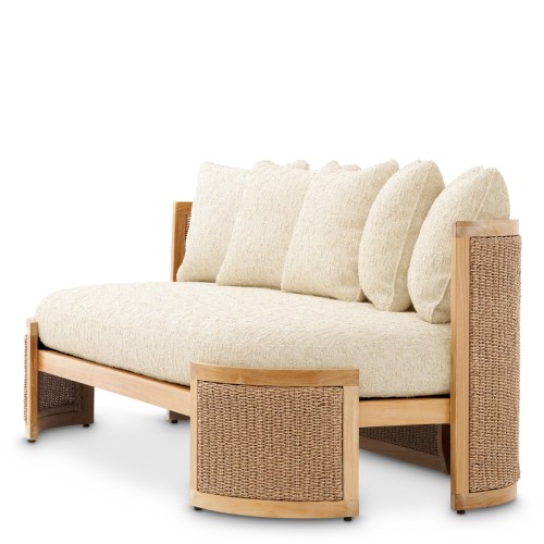 Canapé d'extérieur 24 - Marenzo - Handcrafted natural teak wood sofa - Pacific Compagnie.
