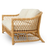 Canapé d'extérieur 24 - Riverton - Natural Arden fabric outdoor sofa - Pacific Compagnie.