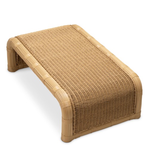 Table basse d'extérieur 24 - Riverton - Outdoor coffee table in rattan, perfect for garden decoration - Pacific Compagnie.