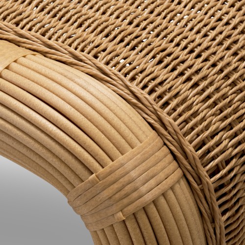Table basse d'extérieur 24 - Riverton - Durable outdoor coffee table in rattan, ideal for outdoor living - Pacific Compagnie.