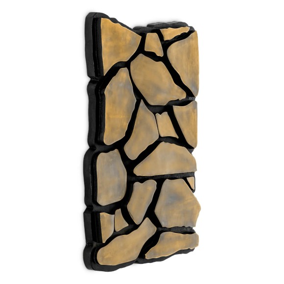 Décoration murale 24 - Sova - Unique iron and aluminum aged brass finish wall decoration - Pacific Compagnie.