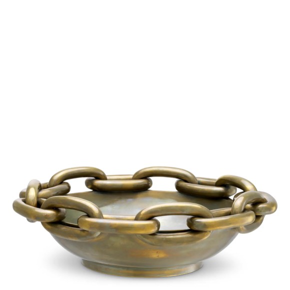 Bol 24 - Merona - Modern aged brass bowl for home interior design - Pacific Compagnie.