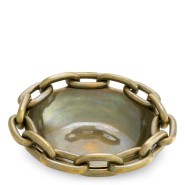 Bol 24 - Merona - Aged brass bowl with aluminum material - Pacific Compagnie.