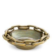 Bol 24 - Merona - Eichholtz brand decorative bowl in aged brass - Pacific Compagnie.